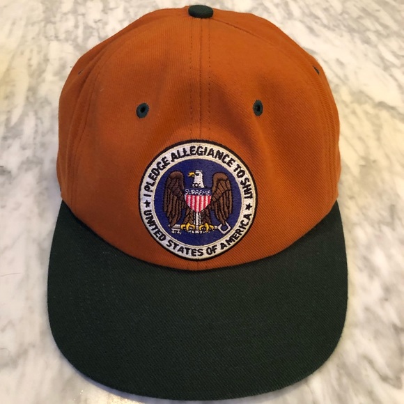 Supreme Pledge Allegiance 6panel Burnt 